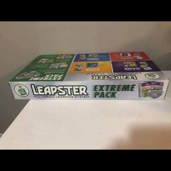 (BRAND NEW) Leapfrog Leapster Multimedia Learning Game System w Games (SEALED) - Picture 3 of 5